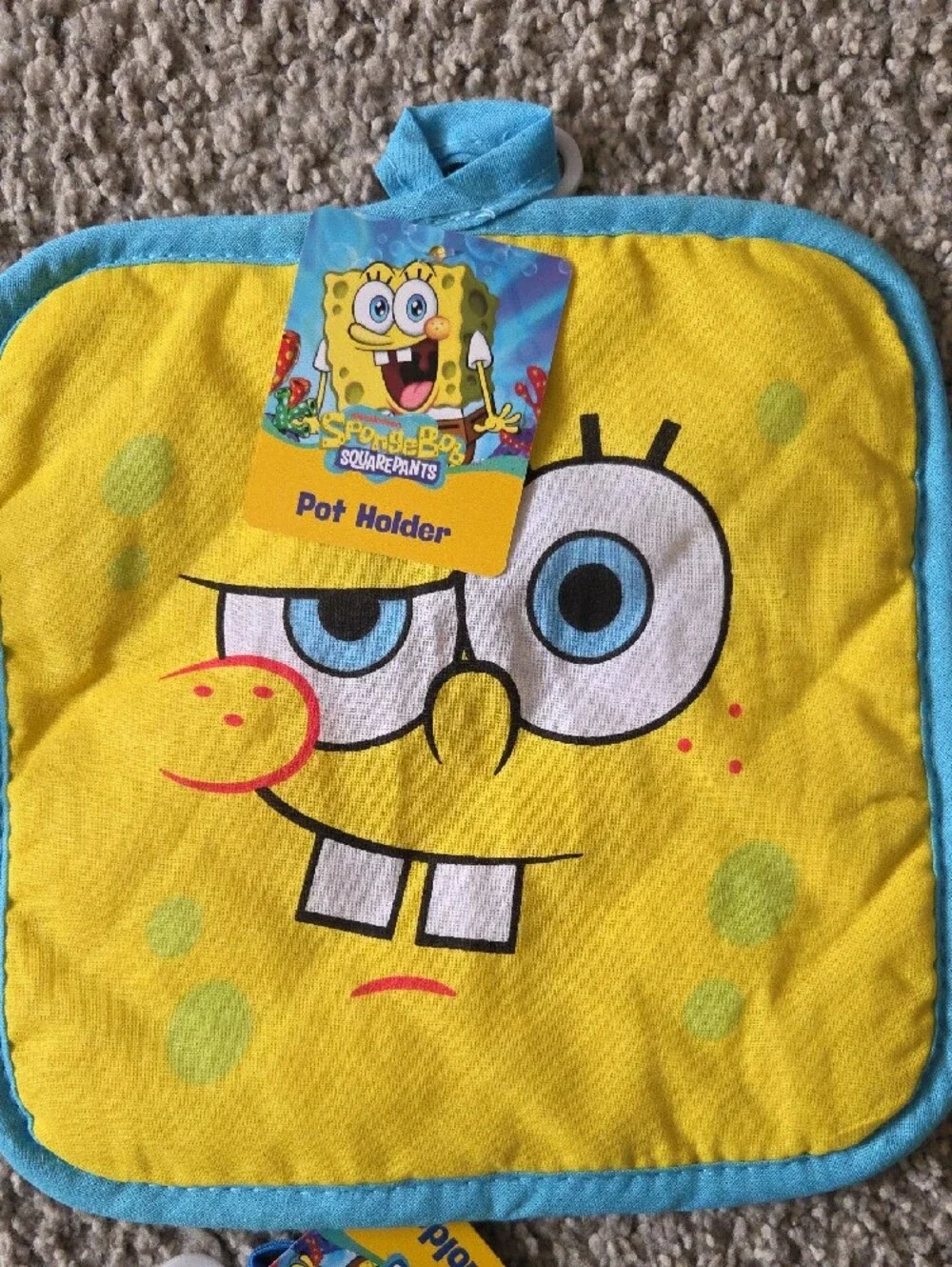 SpongeBob SquarePants NWT Full Kitchen Set Mitt Pot Holders Towel Nickelodeon